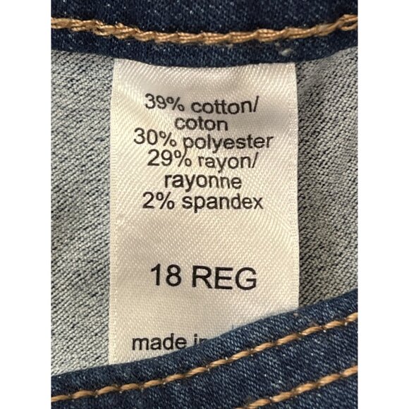 Maurices Women's‎ Denim Sailor Button Pants, Size 18 - Picture 6 of 7